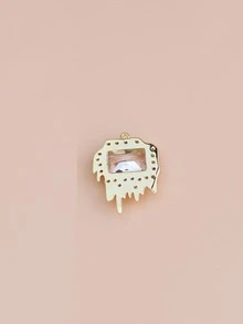 1入組方晶鋯石裝飾DIY吊墜 - 彩色 - 查看 2