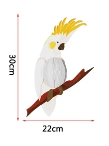 3 quả bóng tổ ong giấy, bóng tổ ong thiết kế con vẹt hiện đại cho gia đình - Nhiều màu - Xem 3