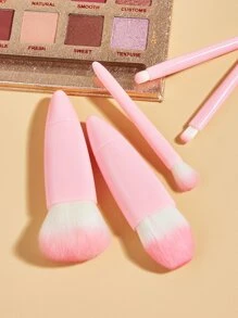 专业旅行便携化妆刷套装，5支装化妆刷带收纳盒，旅行必备，内置镜子，便携式化妆刷，适用于眼影、粉底、腮红等，化妆刷套装，化妆刷套装，化妆刷套装，全套化妆刷，化妆刷套装，全套化妆工具，化妆刷套装，化妆刷套装，化妆礼盒套装 - 粉色 - 查看 2