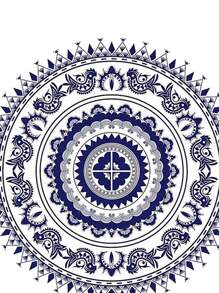 Graphic Print Rug - Multicolor - View 4