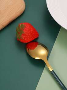 4/16/24 piezas Juego de cubertería de acero inoxidable, adecuado para restaurantes, hoteles, bodas, fiestas, regalo - Multicolor - Ver 5