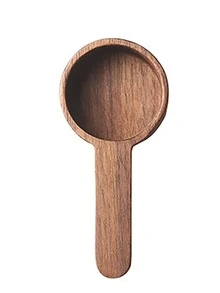 1pc Wooden Coffee Scoop - Brown - View 2