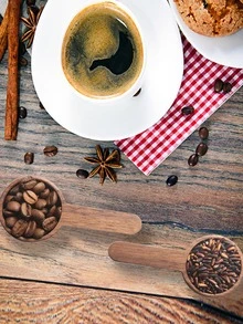 1pc Wooden Coffee Scoop - Brown - View 4