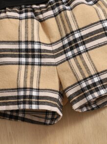 SHEIN Baby Jungen T-Shirt mit Buchstabengrafik & karierte Shorts - Verschiedenfarbig - Übersicht 3