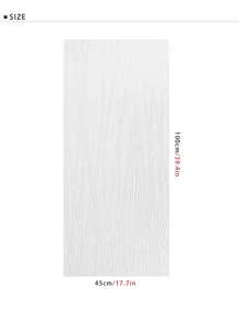 1pc Giấy dán tường hoa văn dòng - trắng - Xem 6