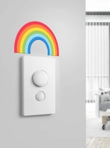 3pcs Glow-in-the-dark Rainbow Pattern Wall Sticker - Multicolor - View 3