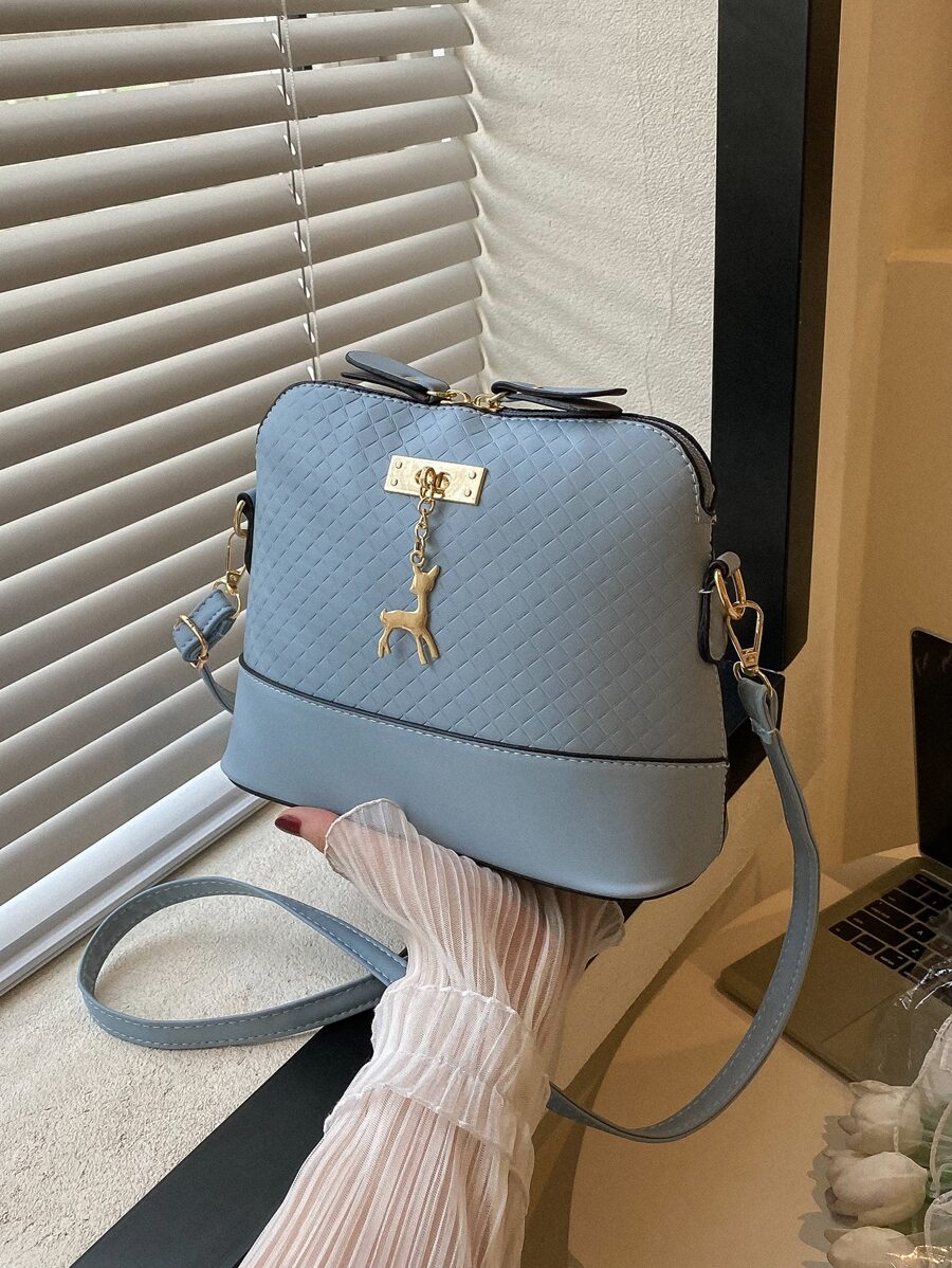 Thương vụ Hàng ngày Hình học Con hươu Đồ treo Túi mái vòm Đối với phụ nữ , & Cổ cồn trắng Công nhân
工人 , Đối với Lady , Cho Nữ Với Gấu Vật rủ xuống , Với Dây đeo có thể điều chỉnh Đối với - Màu xanh lam - Xem 1