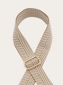 Chevron Pattern Bag Strap Adjustable Portable Bag Accessories Stylish Durable For Rookies & White-Collar Workers For Teen Girls Women College Students Gift Decor Gift Accessories - Apricot - View 4