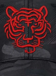 Hombres Gorra de béisbol con estampado de camuflaje león con bordado - Ver 4