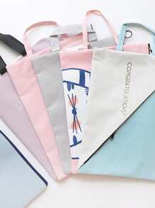 1pc Random Pattern File Bag - Multicolor - View 1
