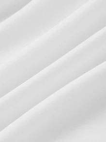 SHEIN MOD Vestido con bordado floral con cordón de hombros descubiertos - Blanco - Ver 4