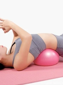 1pc Pink Yoga & Pilates Ball, Thick Anti-Burst Yoga Ball Exercise Ball Fitness Equipment For Body Shaping And Weight Loss