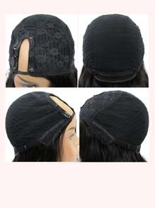 Bob U Part Wig Short Short Human Hair 8-12 Inch Straight Bob Wigs Natural Black Remy Hair Full Machine Made - Black - View 7