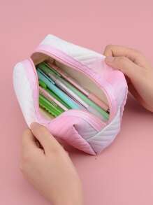 Hộp đựng bút chì màu 1 cái - Hồng - Xem 2