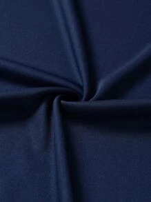 Manfinity Dauomo 男士標語圖案T恤 - 藏蓝色 - 查看 5