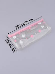 1pc Flower Pattern Random Pencil Case - Multicolor - View 3