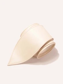 前结式宽腰带万圣节 - 米色 - 查看 3