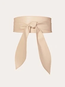 前结式宽腰带万圣节 - 米色 - 查看 1