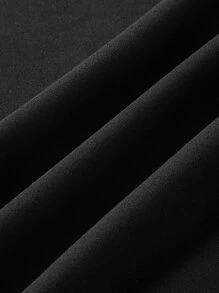 SHEIN MOD Plus Grommet Lace Up Skirt - Black - View 4