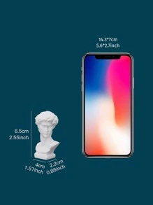 1 pieza Mini estatua de busto griego, réplica pequeña de tallado de figuras y héroes famosos de la Antigua Roma y Grecia, arquitectura e mitología grecorromana histórica, mejor regalo para decoración del hogar - Blanco - Ver 5