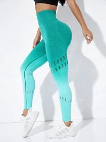 SHEIN Sport Gameset Ombre Sportlegging Uitgeknipt