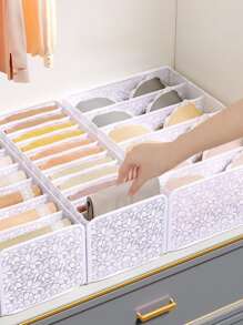 1 hộp đựng đồ lót đa năng có thể giặt được, hộp đựng đồ lót in hoa hiện đại dùng để trang trí phòng ngủ, trang trí lễ hội, trang trí phòng, trang trí nhà, trang trí phòng ngủ, quần váy, giày dép, quần jean, bốt, váy, phòng ngủ, hộp đựng đồ, đồ lưu trữ tại nhà, áo phông trắng nữ, quần đen nữ, quần áo mùa đông cho nữ, váy, quần áo mùa đông cho nữ, váy cho phụ nữ thanh lịch, áo sơ mi trắng cho nữ, tay dài, bộ đồ liền thân màu trắng cho nữ, váy mùa xuân cho nữ, trang phục mùa xuân cho nữ, mùa xuân, quần áo mùa xuân, tối giản, áo mùa hè - trắng - Xem 2