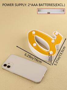 1 pieza Luz de la decoración alfabeto - Amarillo - Ver 6