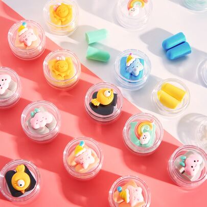 1對卡通裝飾隨機色耳塞