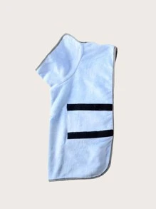 1pc Absorbent Cat/Dog Lover Gift And Dog/Cat Mom Love Pet Bath Towel - Blue - View 3