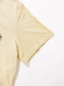 Niñas Pantalones deportivos con camiseta con estampado de letra - Multicolor - Ver 4