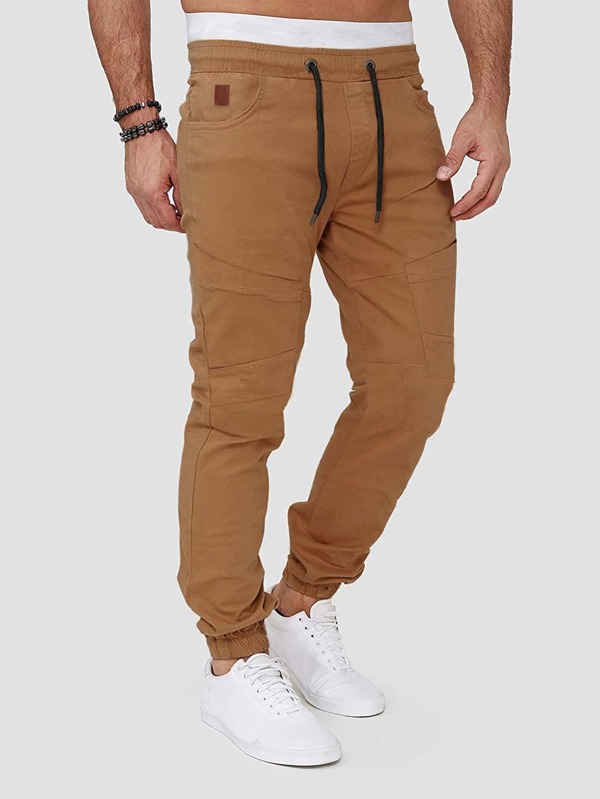Manfinity Homme Men Drawstring Waist Tapered Pants SHEIN USA