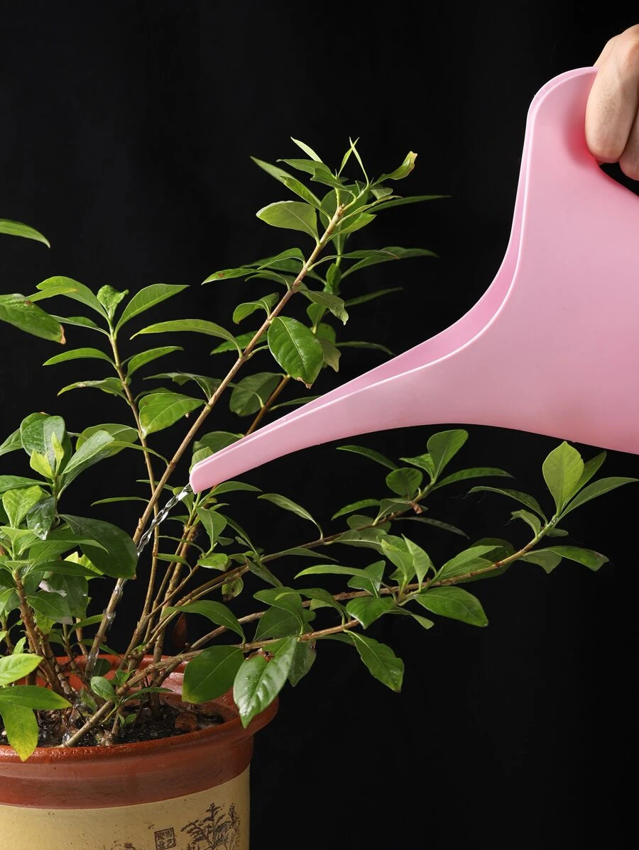 1pc PP Watering Bottle, Minimalist Pink Watering Can For Plant - Pink - View 1