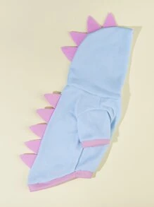 1入組恐龍設計寵物連帽衫 - 淺藍色 - 查看 5