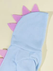 1入組恐龍設計寵物連帽衫 - 淺藍色 - 查看 4