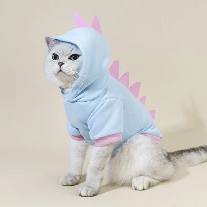 1pc Dinosaur Design Pet Hoodie