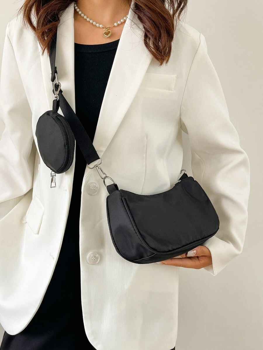 米色長棒包搭配包,簡約風格小綿羊,女士包包