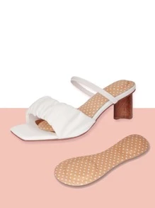 1pair Polka Dot Breathable Insoles - Apricot - View 1