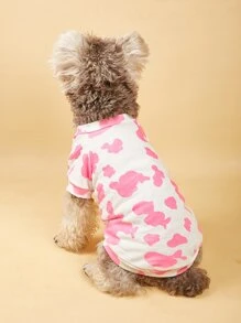 1pc Cartoon Graphic Pet Tee - Multicolor - View 2