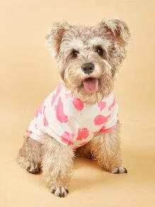 1pc Cartoon Graphic Pet Tee - Multicolor - View 1