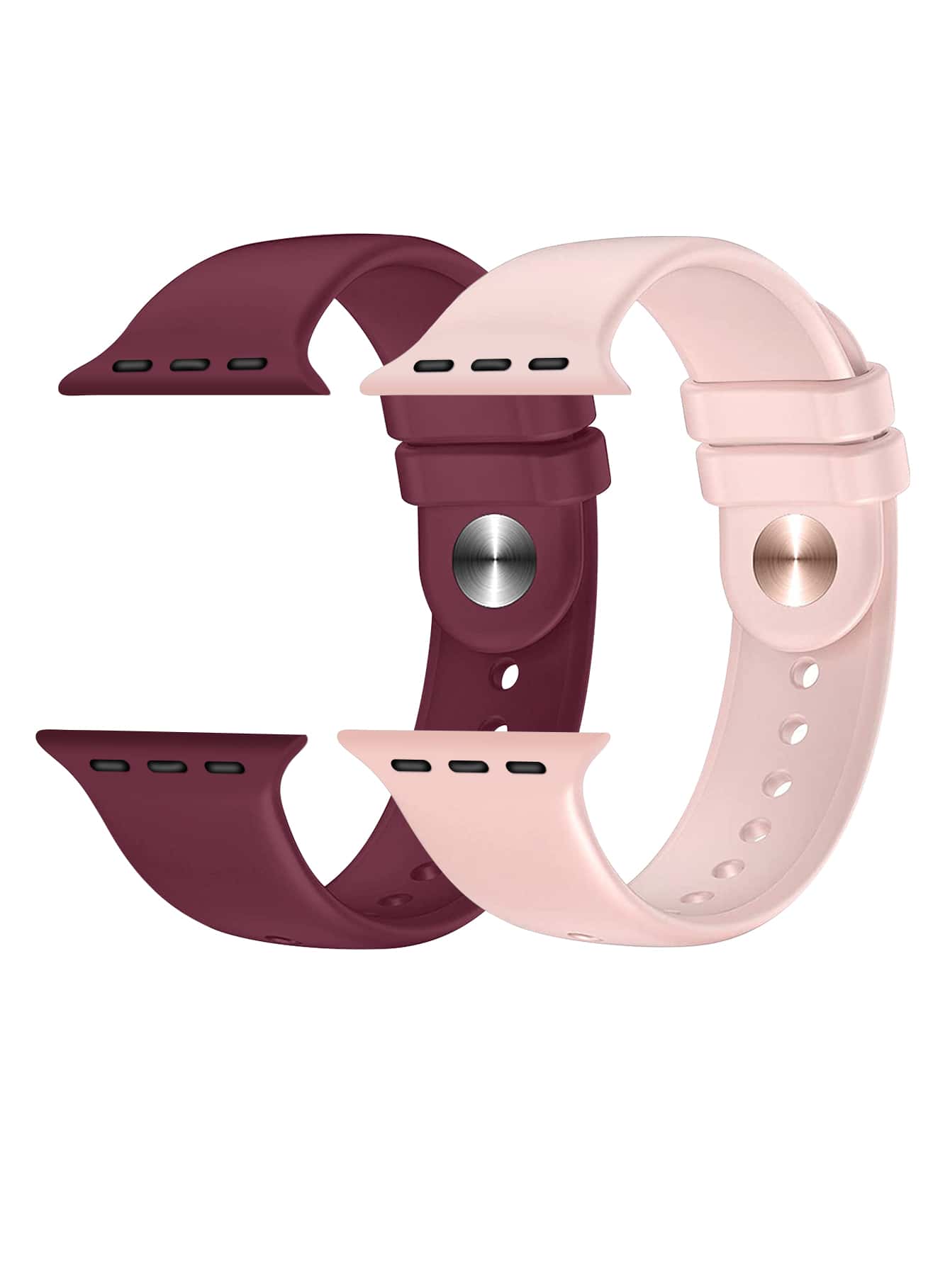 Bộ 2 dây đeo thể thao tương thích với đồng hồ 38mm 40mm 41mm 42mm 44mm 45mm 46MM 49mm, Dây đeo silicon mềm chống nước nhiều màu sắc và đa năng tương thích với đồng hồ Series SE Ultra 11 10 9 8 7 6 5 4 3 2 1 Nam Nữ làm quà tặng cho học sinh trở lại trường - Màu Tím - Xem 1
