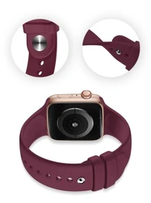 Bộ 2 dây đeo thể thao tương thích với đồng hồ 38mm 40mm 41mm 42mm 44mm 45mm 46MM 49mm, Dây đeo silicon mềm chống nước nhiều màu sắc và đa năng tương thích với đồng hồ Series SE Ultra 11 10 9 8 7 6 5 4 3 2 1 Nam Nữ làm quà tặng cho học sinh trở lại trường - Màu Tím - Xem 3