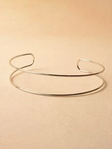 Gargantilla con abertura puño - Plateado - Ver 2