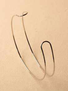 Gargantilla con abertura puño - Plateado - Ver 3