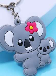Llavero con dibujos animados con diseño de koala - Gris - Ver 3