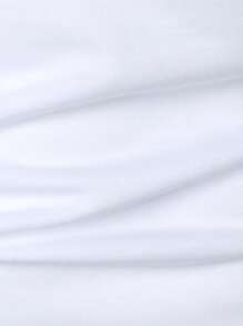 Manfinity Homme Men Two Tone Striped Half Button Polo Shirt - Blue and White - View 4