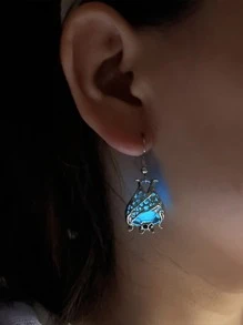 夜光蝙蝠耳墜 - 彩色 - 查看 5