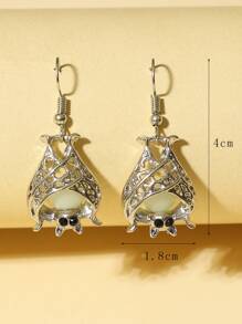 夜光蝙蝠耳墜 - 彩色 - 查看 4