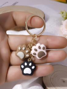 Llavero con dije de pata de dibujos animados para volver a la escuela - Multicolor - Ver 5