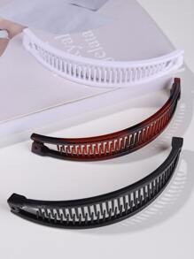 3 piezas Clip de banana para el pelo unicolor - Multicolor - Ver 5