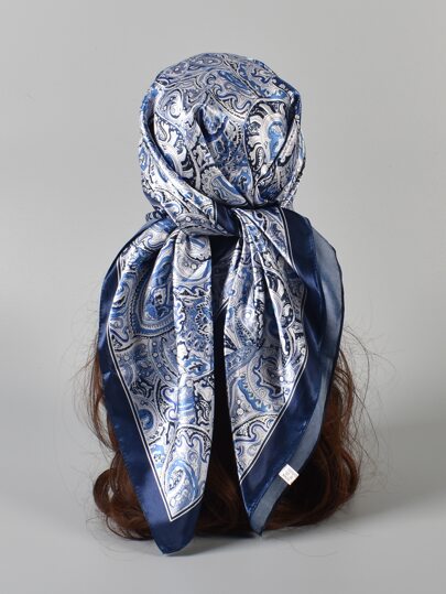 1 pièce Bandana pour femmes à motif paisley, écharpe pour la tête, bandana pour la mode, bandana pour les cheveux ou la tête, idéal pour habiller votre look